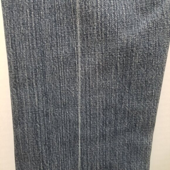 7FAM jeans 26 bootcut lightly distressed low rise 100% cotton denim whiskered - Picture 11 of 15